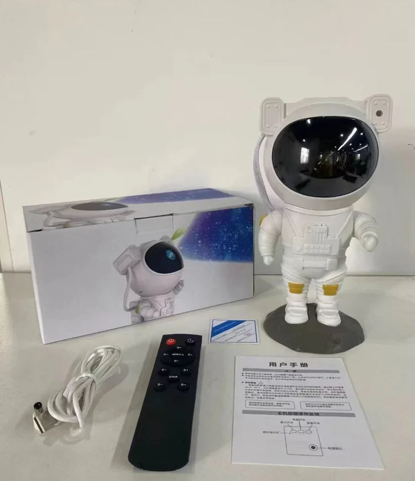 Tech Trends Star Galaxy Astronaut Projector Night Light LED Lamp for Bedroom with 360° Adjustable Timer and Remote Control